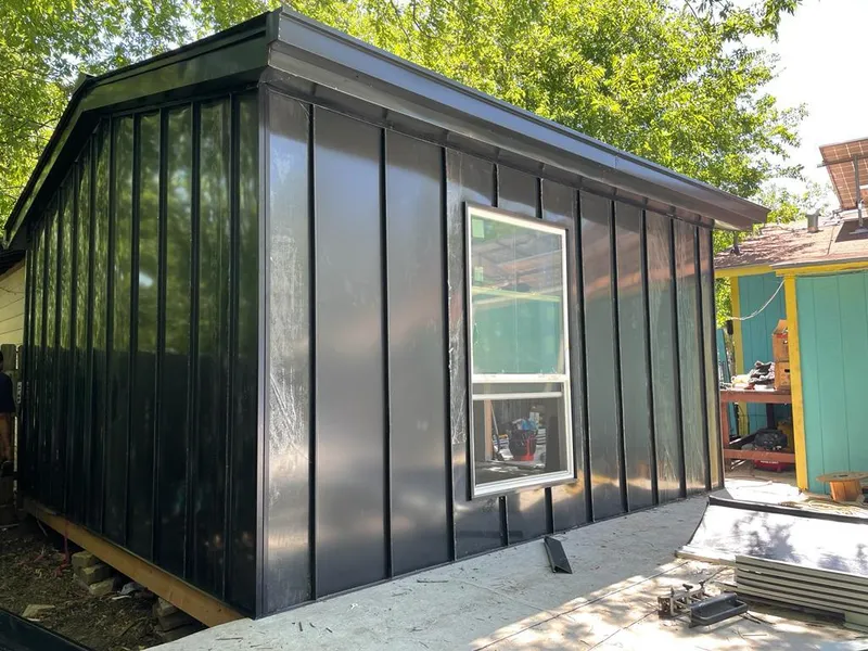 Black standing seam metal wall panels for Metal Roof Installation in New Windsor